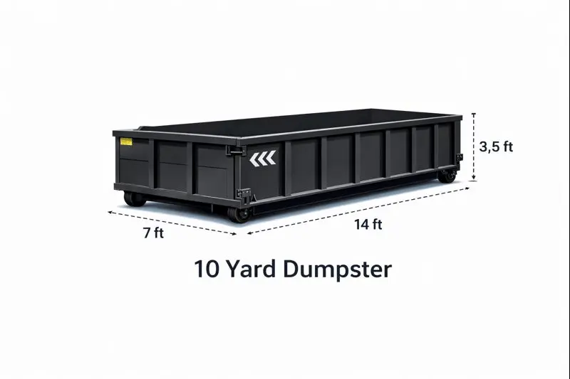 10 yard roll-off dumpster