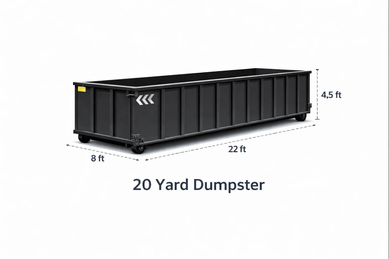 20 yard roll-off dumpster