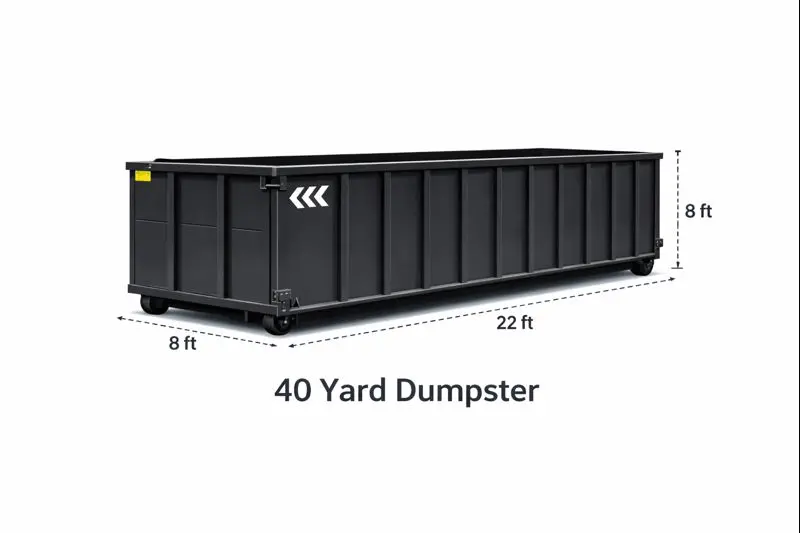 40 yard roll-off dumpster