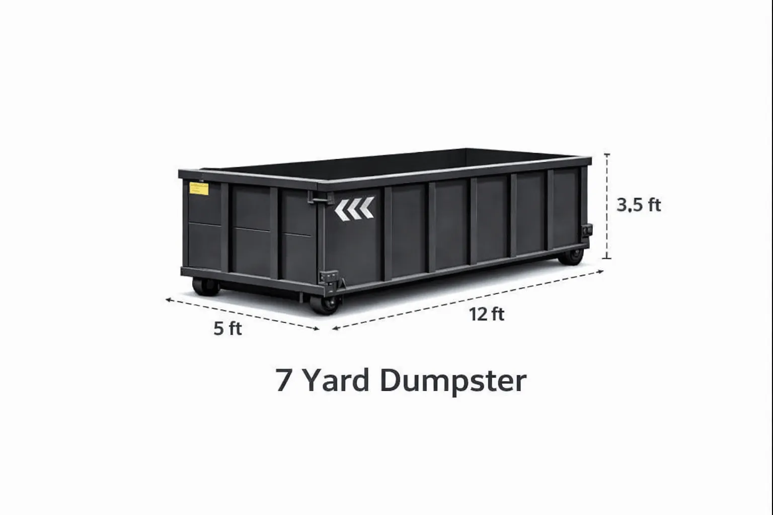 7 yard roll-off dumpster