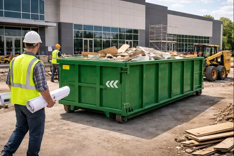 Commercial dumpster rental for construction and business projects in Asheville